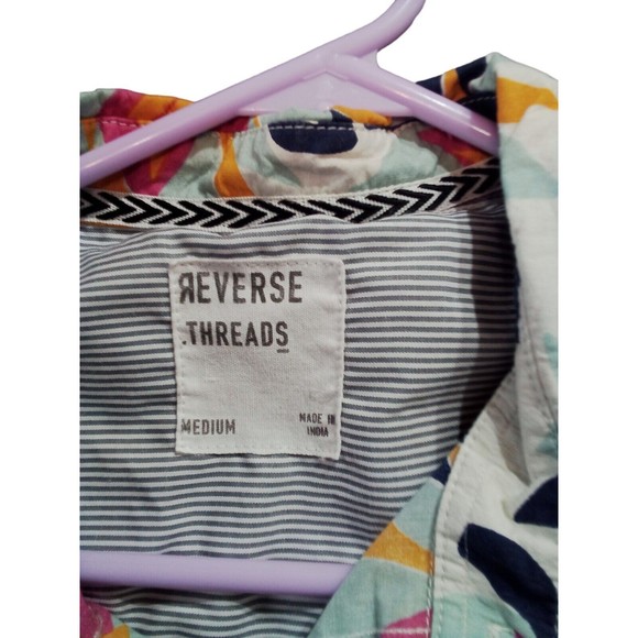 Men's‎ Reverse Threads  Button Up Shirt Size Medium - Picture 8 of 15